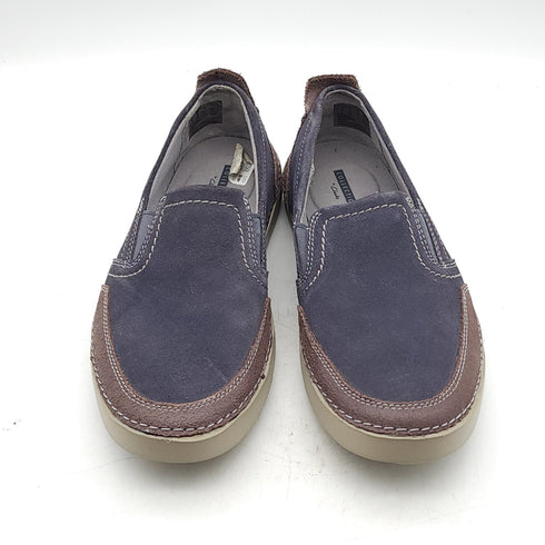 CLARKS Men's Gossler Race Slip-On Sneakers Blue Suede Size 8 MSRP $90